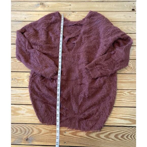 Ruby Moon Open Back Sweater Size Large Women’s Rust - Picture 5 of 7